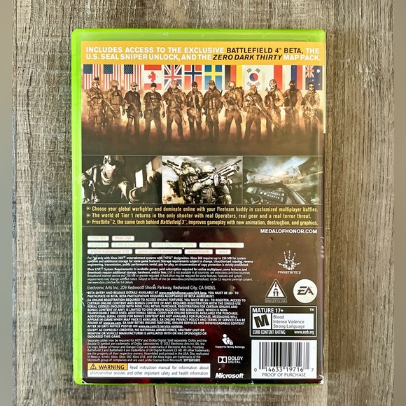 Xbox 360 Medal of Honor Warfighter Limited Edition Video Game - Tested - Picture 4 of 5